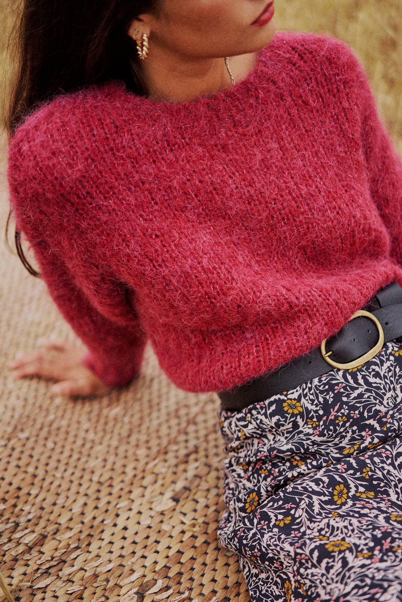 Fuchsia Alpaca Jumper