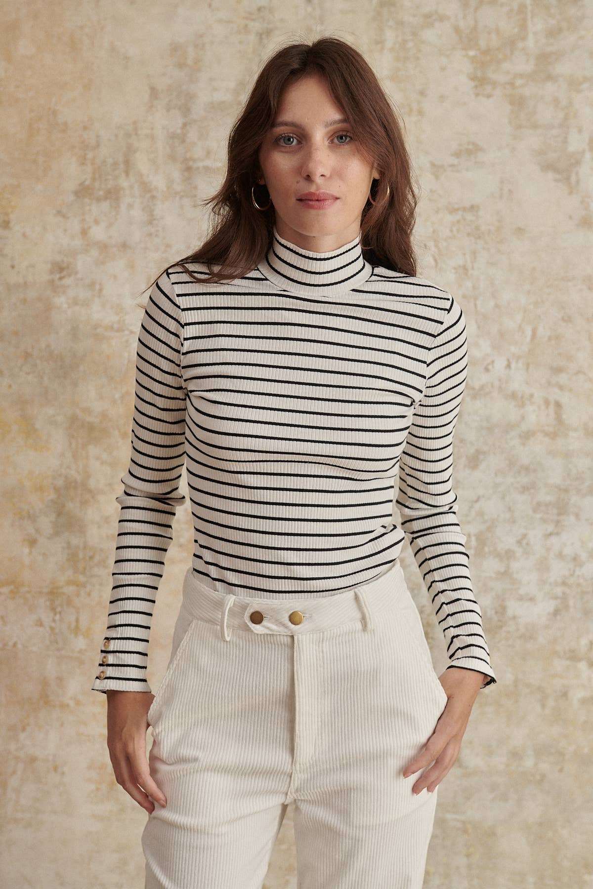 Long sleeve striped t-shirt