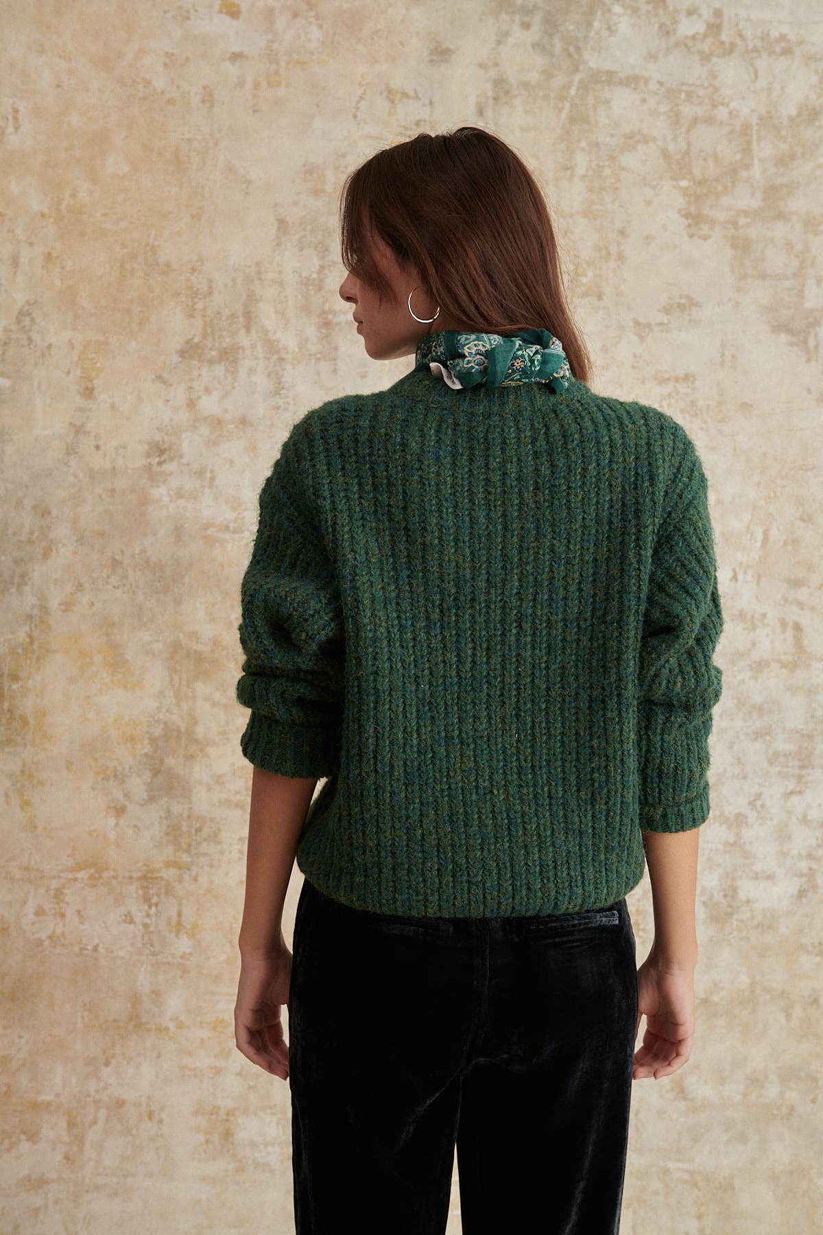 Green Heavy Knit Jumper