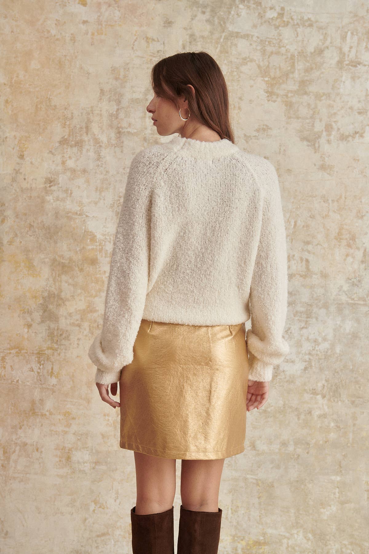 Boucle Cream Jumper