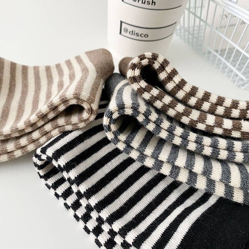 Oatmeal Stripe Socks