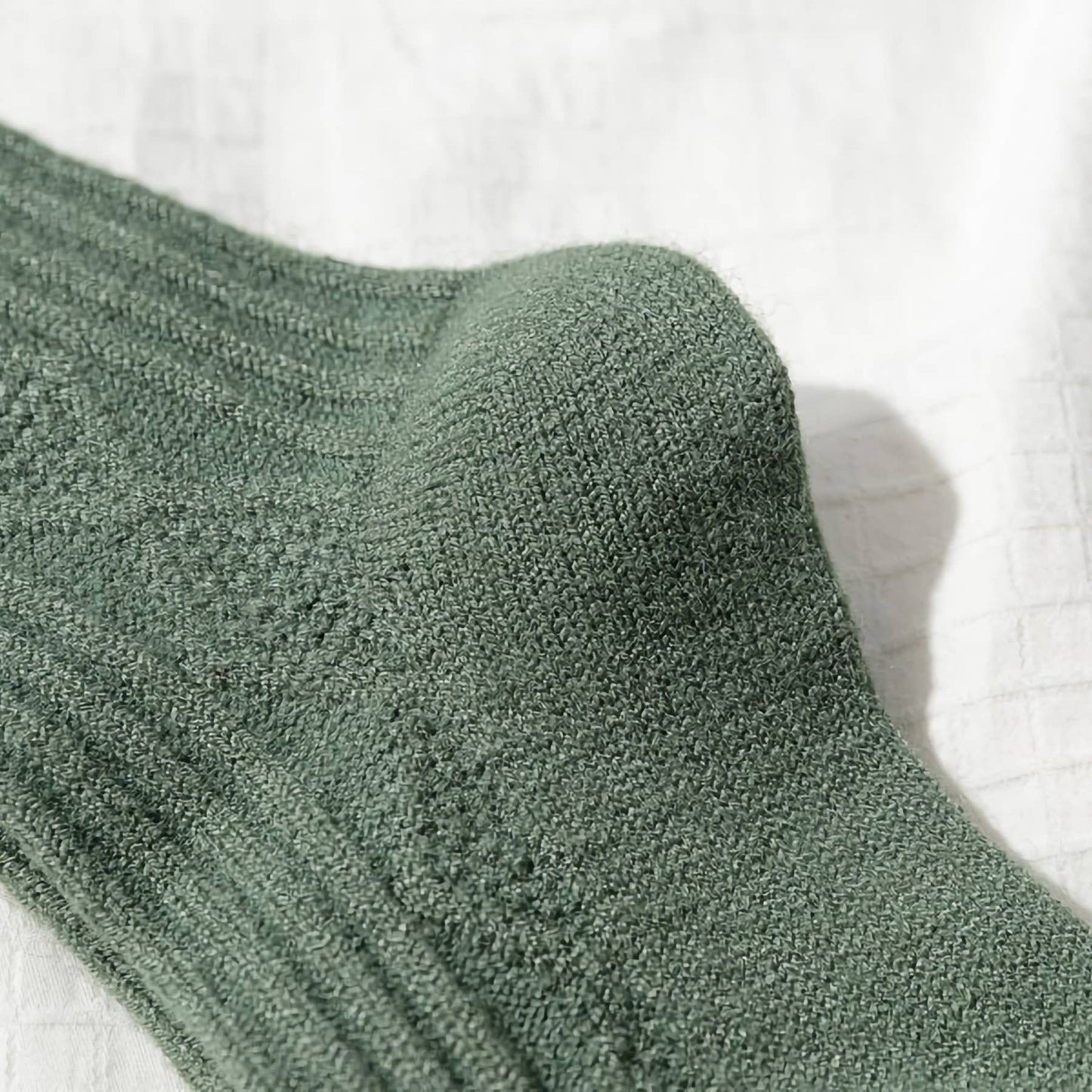 Women's Wool & Cashmere Socks: Green