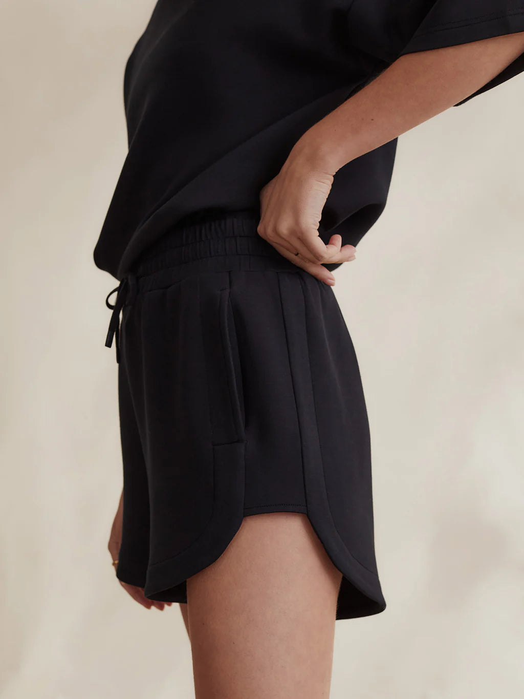 Keely High Rise Black Shorts