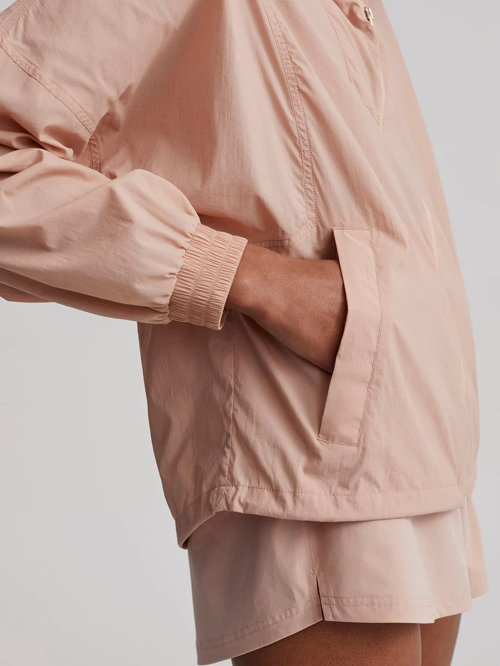 Blake Windbreaker Jacket ~ Mahogany Rose