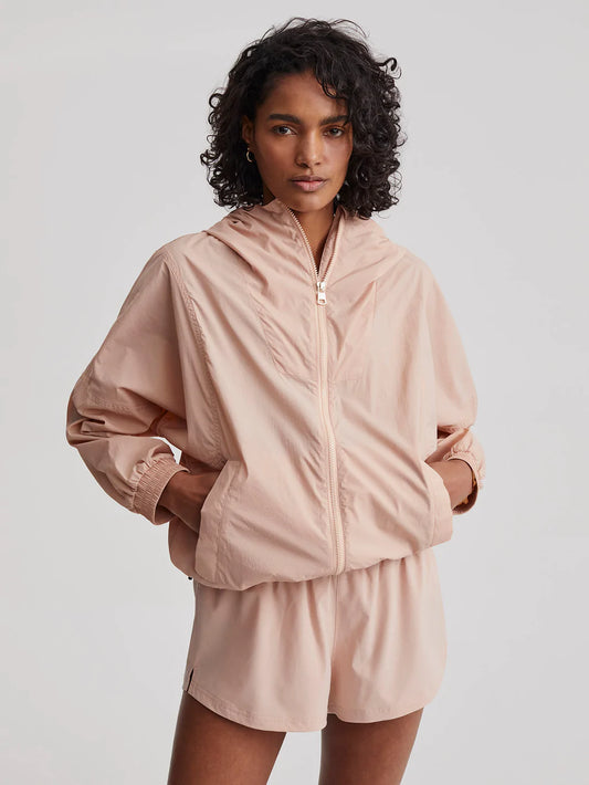 Blake Windbreaker Jacket ~ Mahogany Rose