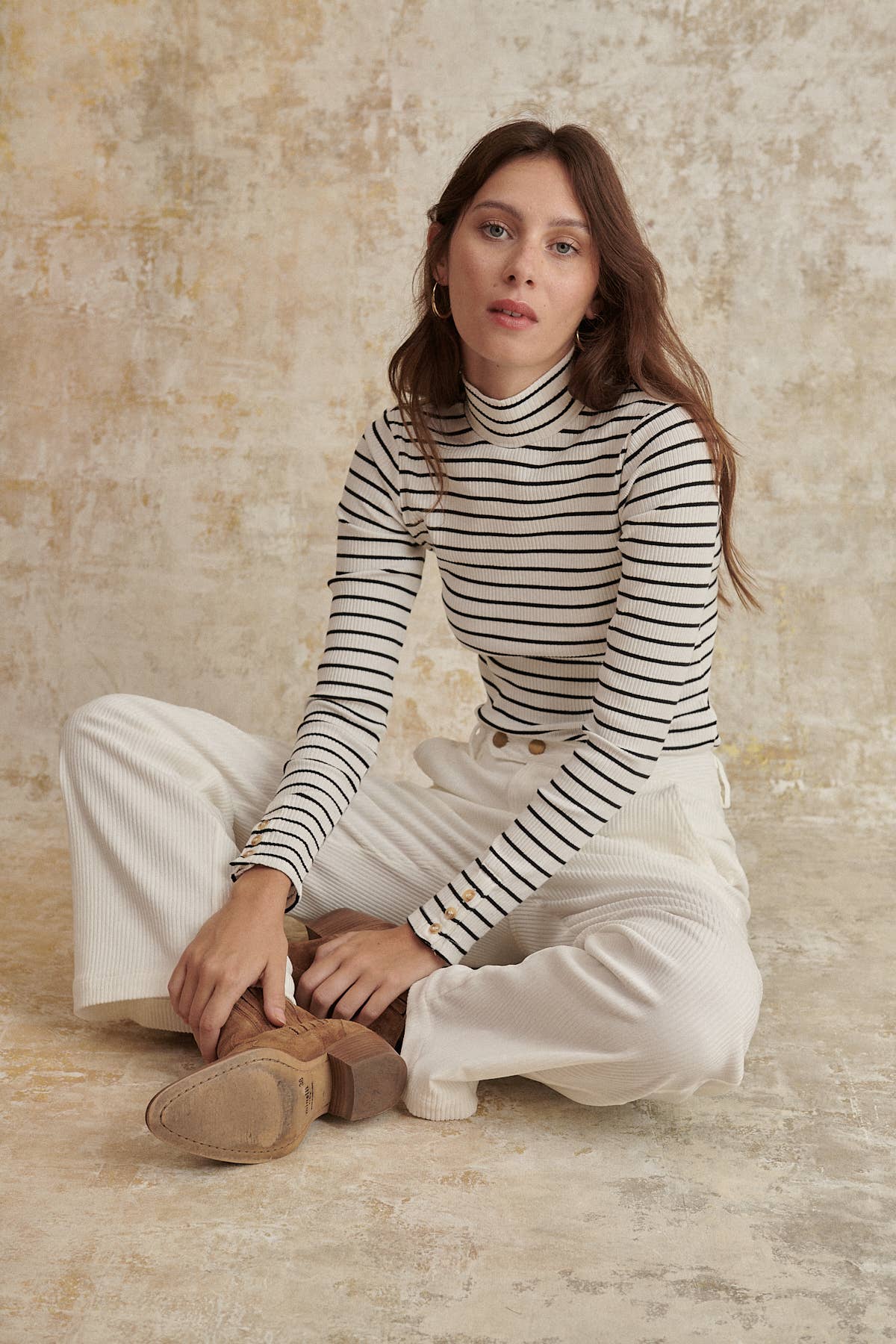 Long sleeve striped t-shirt